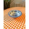 Superávit na Balança Comercial Jbs Castelo Azul Porcelana Amarela Vintage Prato para Bife Prato Fundo Prato para Sobremesa de Chá da Tarde Tigela de Arroz