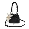 Bolsa Nova de Textura Simples Moda Primavera 2026 Bolsa de Ombro Transversal Casual Tendência de Personalidade Bolsa Saco Feminina