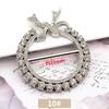 Versión coreana de hebilla de toalla de seda multifuncional al por mayor hebilla de ropa de alto nivel accesorios decorativos de pedrería de perlas hebilla de nudo de esquina