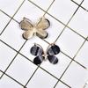 Al por mayor en stock Mariposa de Cristal Flor Aleación Accesorios DIY Accesorios para el Cabello Placa de Flor Hebilla de Pedrería Material Decoración para Ropa Zapato Bolso