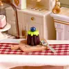 Miniaturas fofas de resina, frutas simuladas, display de carro Keluli, ornamentos decorativos para estação de trabalho de mesa de escritório
