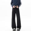 Caqui claro Pantalones ligeramente casuales para hombre Primavera y otoño Moda americana Pantalones de traje dosificadores para pareja Pantalones largos rectos sueltos