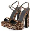 Fique Aberto o Ano Todo, Exportação de Sapatos Femininos, Sandálias Clássicas de Microfibra com Estampa de Leopardo e Uma Tira, Sichuan Chengdu
