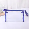Bolsa Transparente para Cosméticos de Venta Caliente Transfronteriza, Gran Capacidad, Bolsa de Tocador de PVC, Bolso Impermeable, Bolsa de Almacenamiento para Manos, Bolsa de Almacenamiento para Viaje