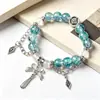 Pulsera de Lazos Florales Explosivos Nuevo Estilo Chino de Gama Alta Pulsera de Perlas Agrietadas por Hielo Regalo para Estudiante para Mejor Amiga Fuente para Transmisión en Vivo