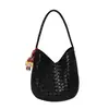 2026 Novo Estilo Diário Padrão Tecido Bolsa Tote Retrô Grande Capacidade Casual para Trabalho Bolsa de Ombro Bolsa de Axila com Letra para Mulheres