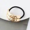 Estilo punk europeo y americano metal personalidad alta calidad cuerda para la cabeza semicírculo tubo redondo anillo para el pelo cuerda elástica para el pelo Balot fabricantes al por mayor