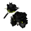 2026 Nova Broche de Rosa Veludo Broche de Alta Qualidade Transfronteiriço Amazon Broche de Casamento Festa de Casamento Flor de Pulso para Dança
