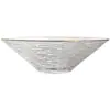 Plato de vidrio de rayas horizontales estilo japonés, vajilla transparente popular para el hogar, plato para frutas, ensaladera estilo occidental, plato de cena, plato