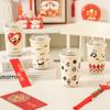 Copo térmico Cartoon Panda 316 Aço inoxidável Alto valor de cor Ventosa portátil Crianças Dupla bebida isolamento Copo de café