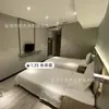 Muebles de Hotel Premium de Siete Días Habitación Estándar Juego Completo Cama de Hotel Renovación Caja de Cama para Apartamento o Casa de Huéspedes Gabinete de Té para Habitación de Hotel