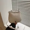 Bolso de Hombro y Axila para Mujer de Color Sólido, Simple y Ligero, Moda Estilo Coreano, Nuevo para Primavera y Verano 2025, Bolso Cruzado Casual de Alta Gama