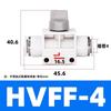 Componentes neumáticos conector rápido válvula manual válvula de tubería tubería de gas inserción rápida válvula de plástico HVFF-6 8 10 12 14