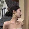 Aretes de Flor Calada Zoozmomo para Mujer, Aretes para Foto de Vacaciones en la Playa del Mar, Tendencia de Aretes Exagerados Personalizados