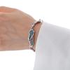 Pulsera estilo coreano ins diseño de moda azul claro para mujer textura epoxi irregular nicho accesorios de alto sentido pulsera