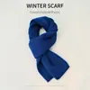 Bufanda Pequeña Cálida de Punto de Color Sólido Imitación Cachemir para Mujer Estilo Japonés Invierno Suave y Cera Protector de Cuello Cálido Bufanda Simple para Viajar