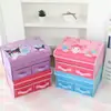 Caja de Almacenamiento Linda Estilo Japonés Femenina con Tapa para Dormitorio Dormitorio a Prueba de Polvo Caja Pequeña para Artículos Varios Organizador Portátil Caja Pequeña