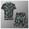 Comercio exterior verano caliente cadena gráfica impresión digital 3D holgado traje de camiseta de hombre manga corta shorts traje