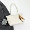 Bolsa feminina transfronteiriça 2026 nova bolsa de ombro de verão sob o braço bolsa de ombro vermelha bolsa tote de grande capacidade para o dia a dia