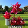Novo estilo casamento grande estilo arranjo de chão flor simulação flor de seda produto acabado decoração arranjo de flor de eucalipto guia de caminho de palco T arte floral de casamento