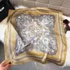 Nuevo Pañuelo de Seda con Estampado Paisley Retro para Mujer, Bufanda Cuadrada Fina para Decoración del Cuello, Pañuelo de Moda de Gama Alta Versátil y Elegante