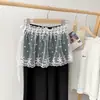 Loja de Saias de Renda Dongdaemun Coreana Saia de Renda Floral Estilo Ballet Saia de Tela Meia Saia Abastecimento Exclusivo Transfronteiriço