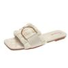 Sandalias Planas para Mujer, Estilo Ins de Moda, Novedad Verano 2026 Versátiles de Moda Estilo Hada Zapatillas Frescas de Gama Alta