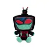 Juguete de Muñeco de Peluche Inspirado en Hazbin Hotel Personaje de TV Vox Peluche 2530cm Muñeco Negro Suave Relleno de Algodón PP Lindo Juguete Coleccionable Regalo para Fans Niños y Adultos Cómodo Compañero para Abrazar y