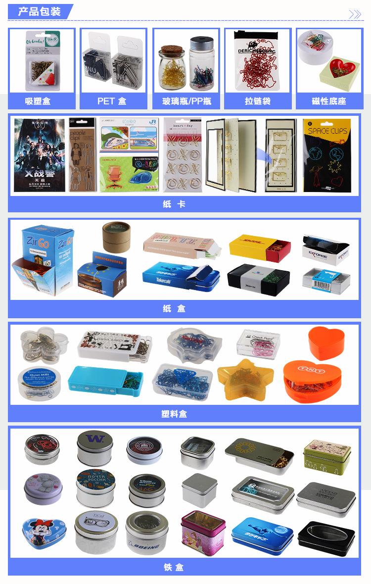 回形针产品包装分类