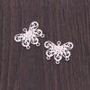 Promocional diy antiguo palacio flor accesorios para el cabello aleación mariposa abanico colgante conector horquilla material hecho a mano