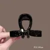 Grampo de Cabelo Elegante com Laço de Filhote para Mulheres 2025 Novo Estilo Grampo de Cabelo de Alta Qualidade para Coque na Parte de Trás da Cabeça Presilha de Tubarão Presilha para Rabo de Cavalo Alto