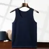 Chal de Hombre 2025 Color Sólido Cachemira Cuello Redondo Ropa Interior Cuadros Cálido Casual Ceñido Tejido Interior Camisa Casual