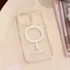 Soporte Magnético Suave y Lindo de Gato 16Promax Transparente Funda para Teléfono Móvil Iphone17 Adecuado para 14 Anticaídas 11 Original 18