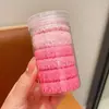 Cintas para el Cabello tipo Toalla Empacadas en Cubo de Alta Elasticidad, Cintas Especiales para Coletas Altas, Bandas para el Cabello Gruesas, Duraderas y Sin Costuras al por Mayor