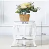 Nuevo estante de flores de múltiples capas para plantas verdes, nuevo estante de almacenamiento de pie estilo chino antiguo para sala de estar, balcón, interior