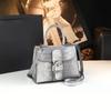 Bolsa Pequena Feminina 2026 Nova Moda Bolsa com Padrão de Crocodilo High-End Elegante Bolsa Feminina de Couro Genuíno Bolsa de Ombro Único Transversal Tendência