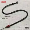 Collar con Cordón Tejido de Jadeíta Jade Hetian Colgante de Jade Colgante Cuerda Gruesa Palo de Rosa Xiangyun Cuerda de Cuenta Barril de Madera