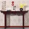 Conjunto de Altar para Sala de Estar em Madeira Maciça Combinação de Quatro ou Seis Peças com Borda Elevada, Mesa Longa, Altar de Incenso Estilo Zen, Altar Budista