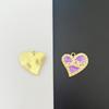 Accesorios de Joyería DIY Accesorios para el Cabello de Niños Accesorios de Corazón de Perlas de Lunares Aleación Gota de Aceite Collar Colgante Llavero