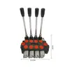 Válvula direccional multivia hidráulica marca Liyang ZD102-4 válvula hidráulica de dos vías