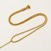 Nudo plano simple de 2 mm elegante para hombres y mujeres, cordón ajustable con colgante de jade, joyería, cuerda de jade para collar al por mayor