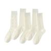 Calcetines de Malla Calados Calcetines de Media Caña para Mujer Verano Delgados Blancos para Apilar Calcetines de Algodón Transpirable de Verano Media Japonesa Delgada