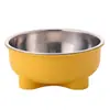 Tigela para Cachorro tigela para cachorro anti-queda revestimento de aço inoxidável gato grande capacidade tigela de ração para cachorro tigela de comida suprimentos para cachorro atacado