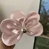2026 Nuevo Estilo Pinza para el Cabello con Lazo Grande de Terciopelo Rojo, Accesorio para el Cabello para Niñas, Tocado de Princesa Nupcial de Borla de Alta Gama
