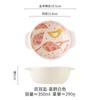 Tazón de cerámica para hornear, binaural, para huevos al vapor, pudín, postre para horno, tazón de avena, tazón creativo de estilo japonés, tazón para hornear con esmalte de color para el hogar