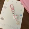 Chaveiro de Bichinho Fofo com Cauda, Estilo Cartoon, Pingente de Animal Delicado e Adorável, Doce Acessório para Mochila