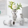 Jarrón de Cerámica Estilo Shumen Wabi-Sabi Retro Cerámica Jarrón para Flores Secas Decorativo de Alta Gama Flores Hidropónicas Adornos para Arreglos Florales para Sala de Estar