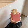 Bolsa Pequena de Verão Feminina 2024 Nova Tendência Moda Bonita Estilo Ocidental Popular Casual Estilo Ocidental Portátil Crossbody Bolsa Saco
