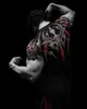 Breathedivinity Marca Americana de Moda Estilo Oscuro Ropa Deportiva Fitness Camiseta para Hombre Elástico de Secado Rápido