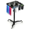 Carrinho Retrátil para Cabeleireiro Transfronteiriço Carrinho de Metal para Barbearia Carrinho Ferramenta para Armazenamento e Organização de Salão de Cabeleireiro com Altura Ajustável